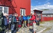 Gjengen klar for avgang fra Fagerheim Fjellstugu.
